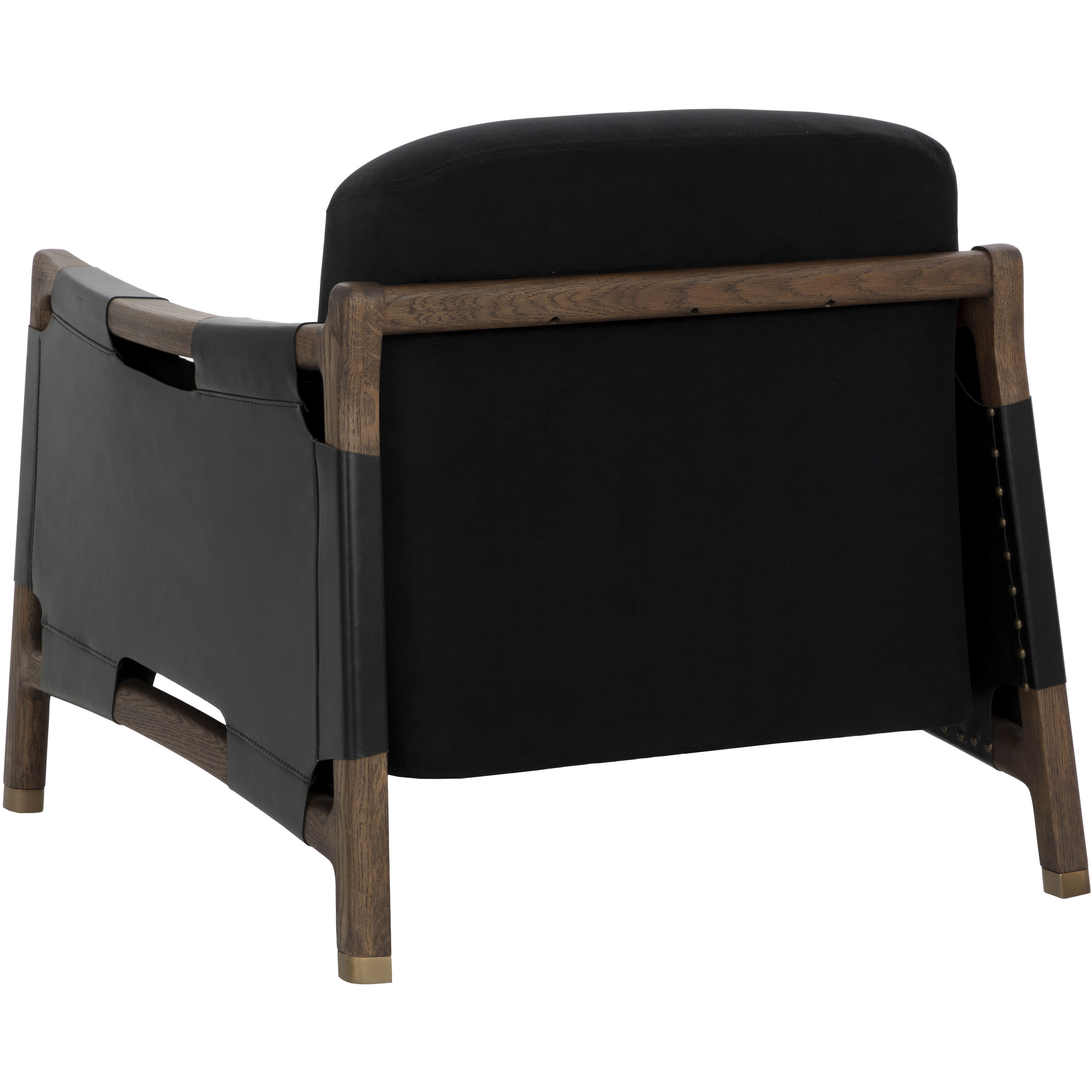 Calloway Antique Brown / Abbington Black / Onyx Leather Lounge Chair